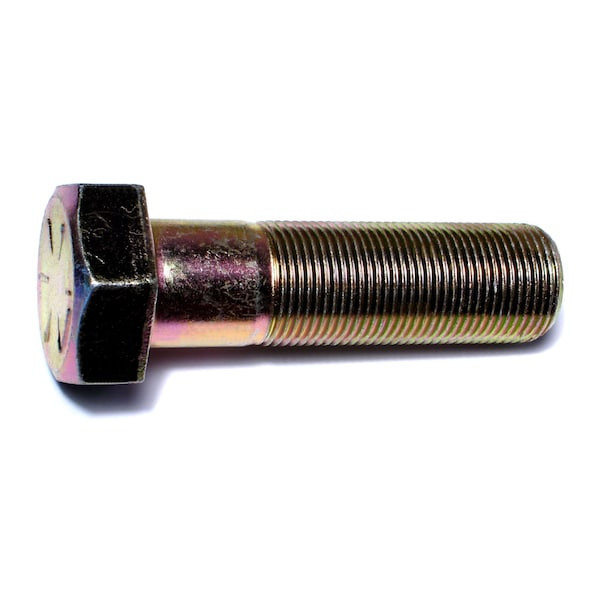 Midwest Fastener Grade 8, 1"-14 Hex Head Cap Screw, Zinc Yellow Steel, 3-1/2 in L, 5 PK 00953 - main